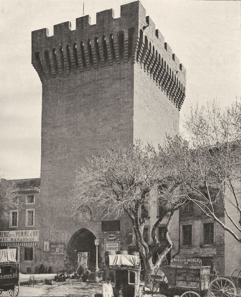 VAUCLUSE. La porte d'Orange, à Carpentras 1902 old antique print picture